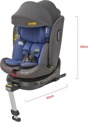 Autostoel - Isofix Autostoeltje - 0-12 jaar - Blauw - Jovikids