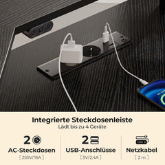Gaming bureau - Gaming desk - Hoekbureau - 135x117 cm - Zwart - Rolanstar