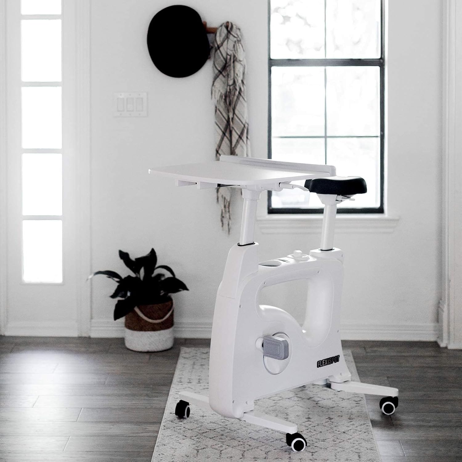 FLEXISPOT V9 Home Office Oefening Bureau Bike Rechtop Stationaire Fitness Oefening Fietsen Fiets Hoogte Verstelbare Staande Deskbike - Deskcise Pro