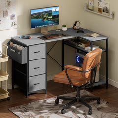 Bureau - Computertafel - Computerbureau - 120x78 cm - Grijs