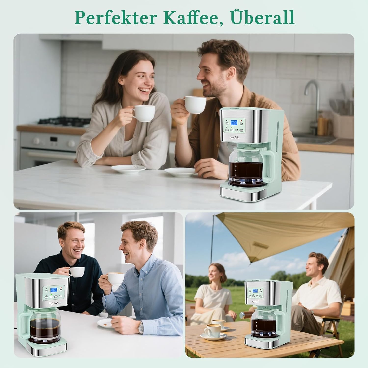 Koffiezetapparaat - filterkoffie - met thermoskan - RVS - Taylor Swoden