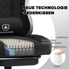 Ergonomische Bureaustoel -  Office Chair - Gamestoel - Volwassenen - Zwart - GTPLAYER