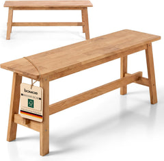 bomoe Houten bank FSC® eikenhout massief geolied zitbank tot 250 kg hal