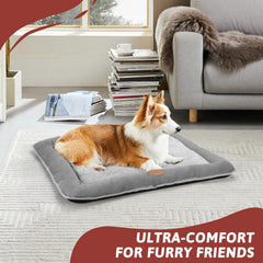 Hondenmand - Hondenkussen - Hondenbed - 75x57 cm - Grijs - Nobleza