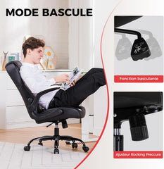 Ergonomische Bureaustoel -  Office Chair - Gamestoel - Volwassenen - Wit - COMHOMA - GT550
