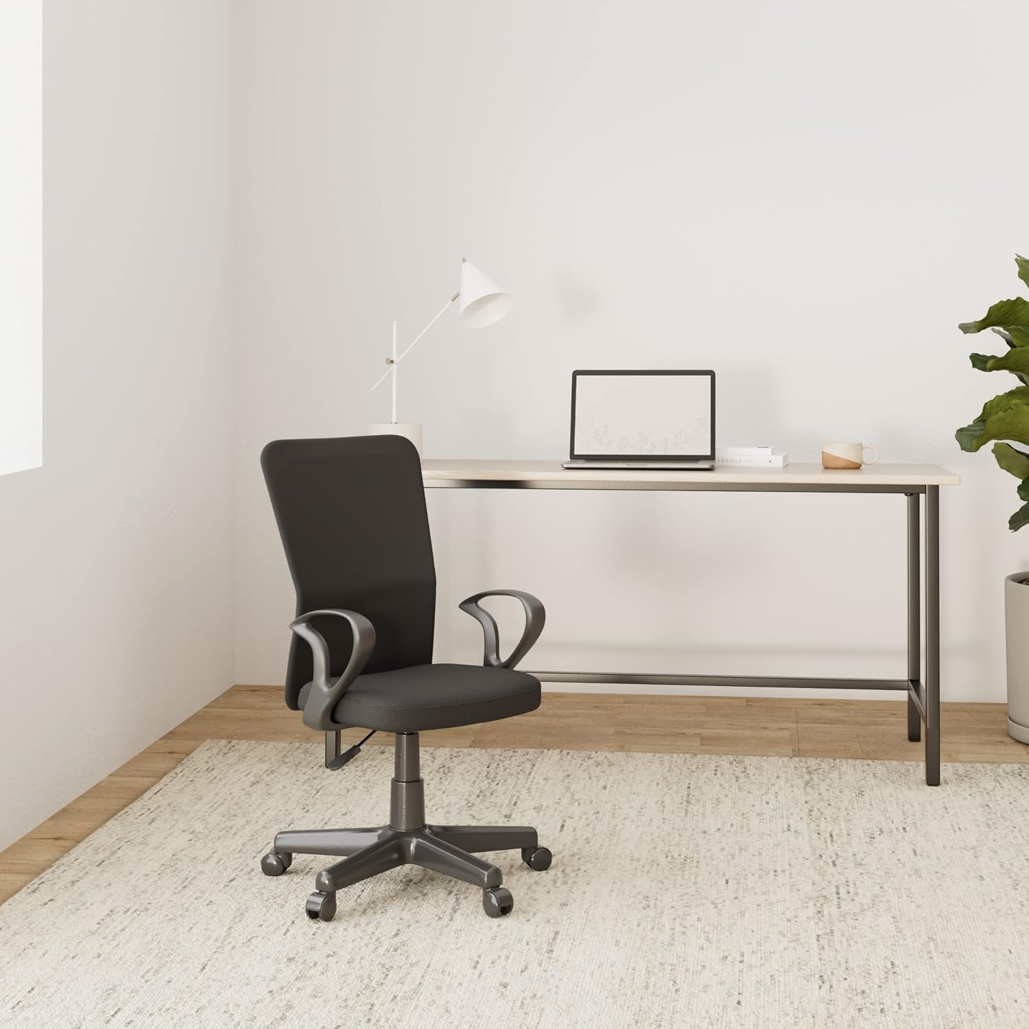 TRESKO Ergonomische Bureaustoel - Verstelbaar - Zwart
