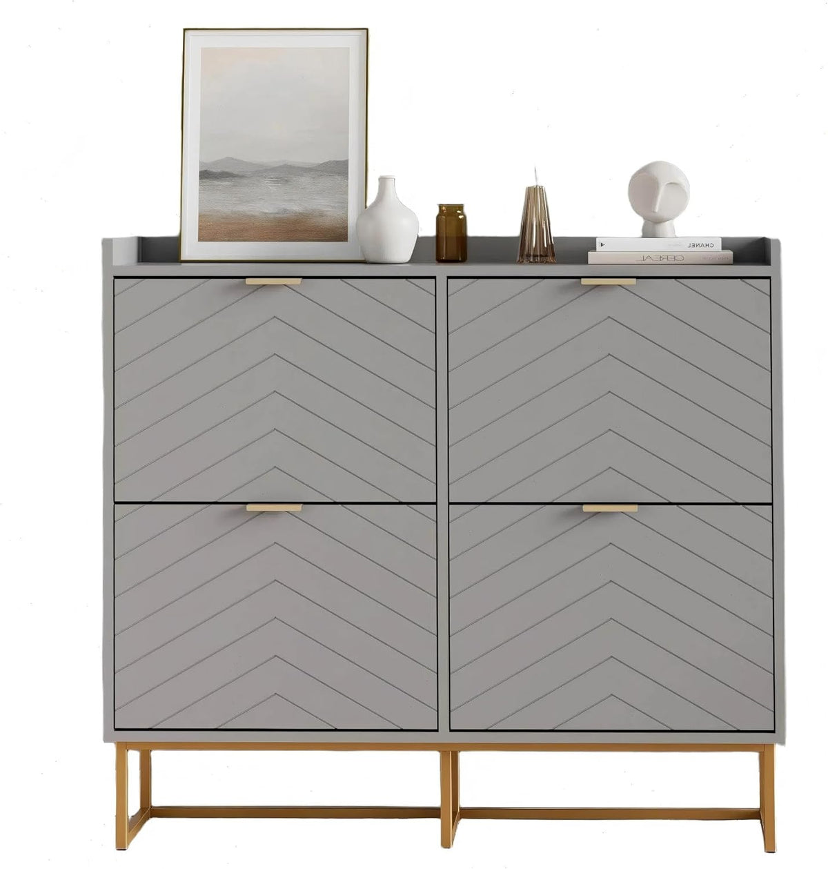Schoenenkast - Schoenenrek - 103,5x100x24 cm - Grijs - UEV