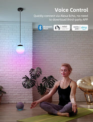 Hanglamp - RGB LED - Dimbaar - Zwart - Aigostar