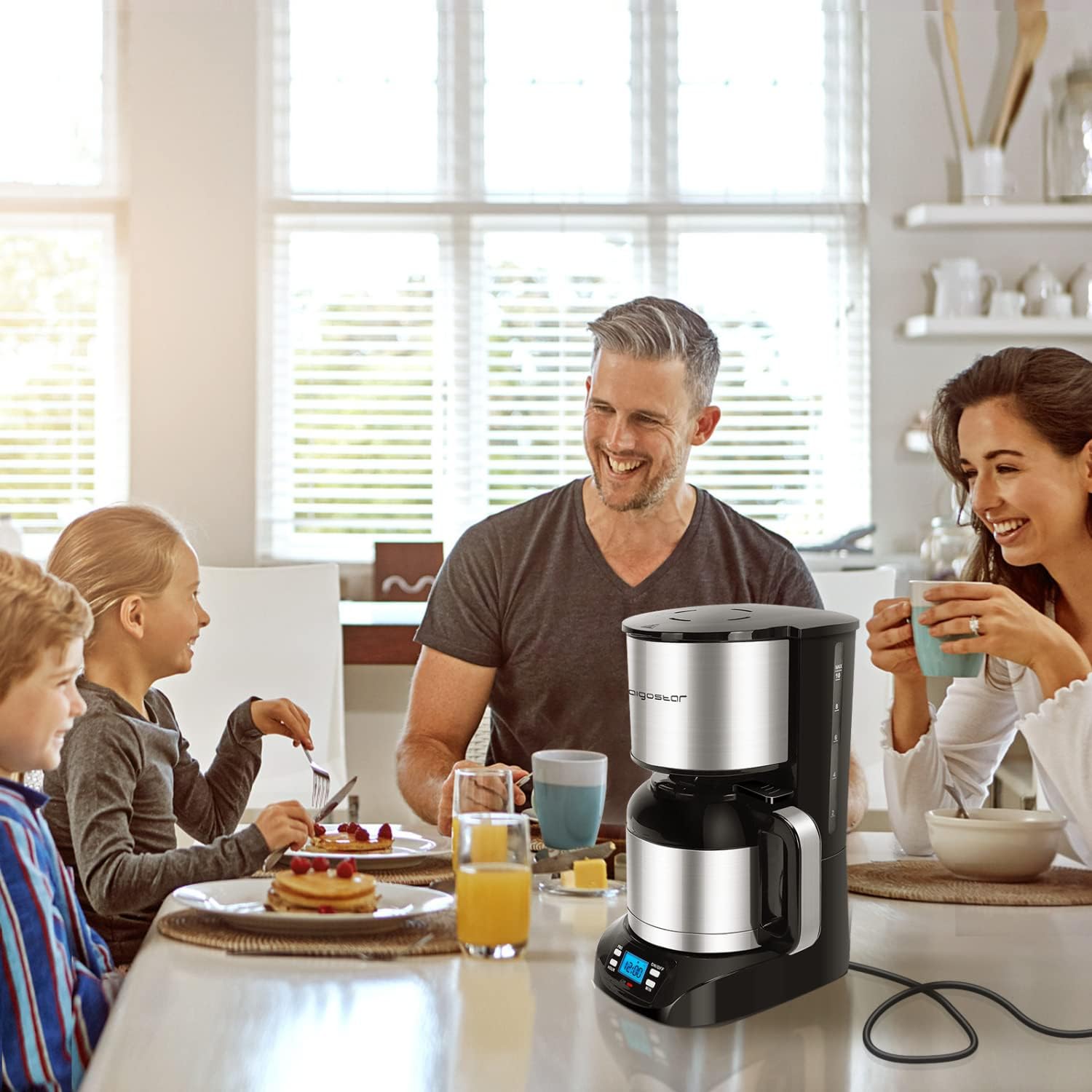 Koffiezetapparaat - filterkoffie - met thermoskan - RVS