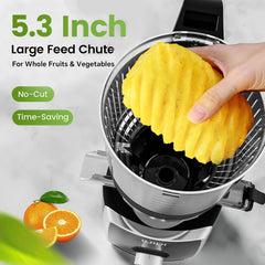 Slowjuicer - Sapcentrifuge - Groenten en fruit - Wit - SPZTJK