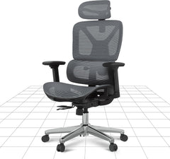 Ergonomische Bureaustoel -  Office Chair - Gamestoel - Volwassenen - Donkergrijs - C7DG LITE - FLEXISPOT