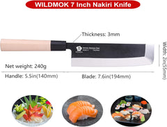 Koksmes - Nakiri mes - Groentemes - Japans mes - 19,4 cm - WILDMOK