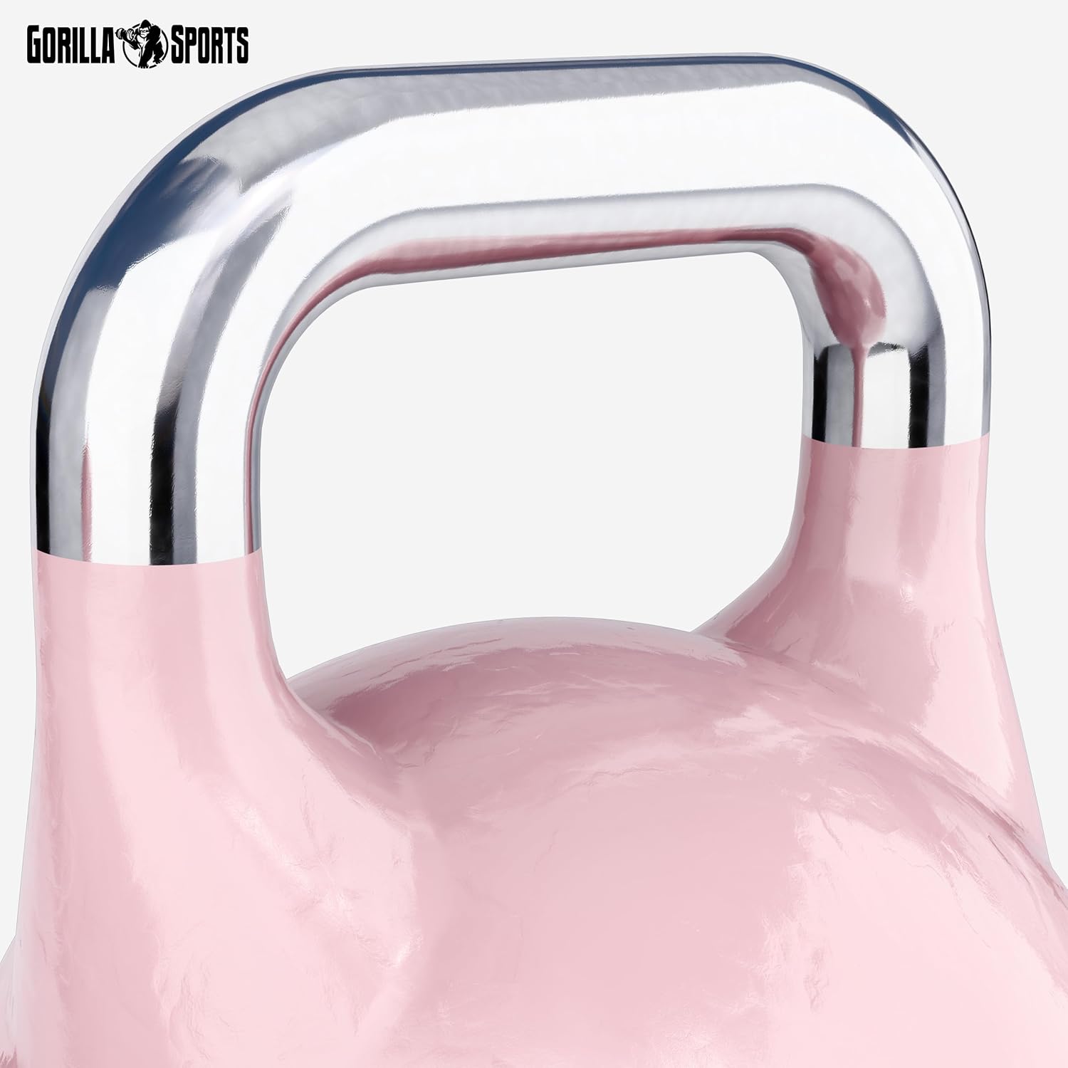 Gorilla Sports Competition Kettlebell van 8-40 kg staal, wedstrijdkogelhalter •