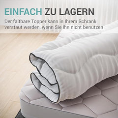 CASABEL Matrastopper microvezel wolk wit 80 x 200 cm ultrazacht ademend - matrastopper hypoallergeen - voor matrassen met 1 zits voor volwassenen en kinderen, Clic Clac, BZ