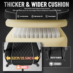 Ergonomische Bureaustoel - Office Chair - Gamestoel - Volwassenen - Zwart/Grijs - Ferghana