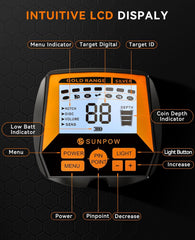 Metaaldetector voor volwassenen - LCD Scherm - Zwart - SUNPOW