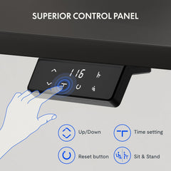 FLEXISPOT QS1 PRO Elektrisch Sta-bureau - Hoogteverstelbaar Zit-sta Bureau - Thuiskantoor/Studiekamer met Bekerhouder & Haken - 4-stands geheugenmodule - (110x54 cm) Wit