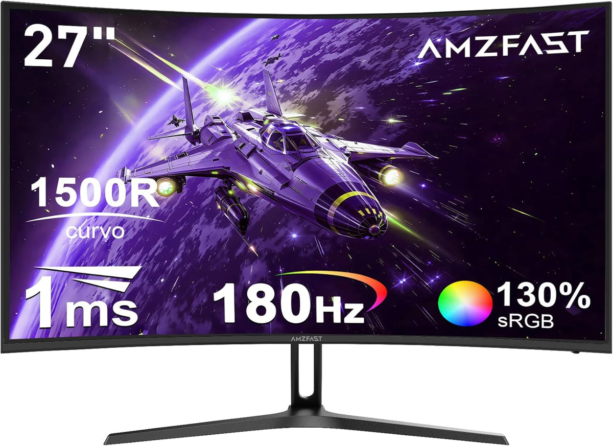 Gaming Monitor - Beeldscherm computer - 27 inch - Curved - 180Hz - FHD - Amzfast