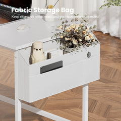 Bureau - Computertafel - Computerbureau - 80x40 cm - Wit - HLONONE