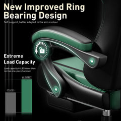Ergonomische Bureaustoel -  Office Chair - Gamestoel - Volwassenen - Zwart/Groen - HLDIRECT