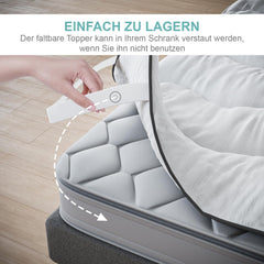 CASABEL Matrastopper microvezel wolk wit 80 x 200 cm ultrazacht ademend - matrastopper hypoallergeen - voor matrassen met 1 zits voor volwassenen en kinderen, Clic Clac, BZ