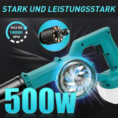 Bladblazer met accu - Elektrische bladblazer - 18V - Groen