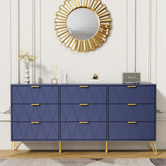 Commode - Dressoir - Ladekast - 150x34x74 cm - Marineblauw - UEV