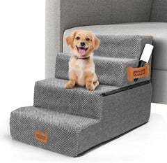 Hondentrapje voor honden - 61x38x46 cm - Grijs - Nobleza