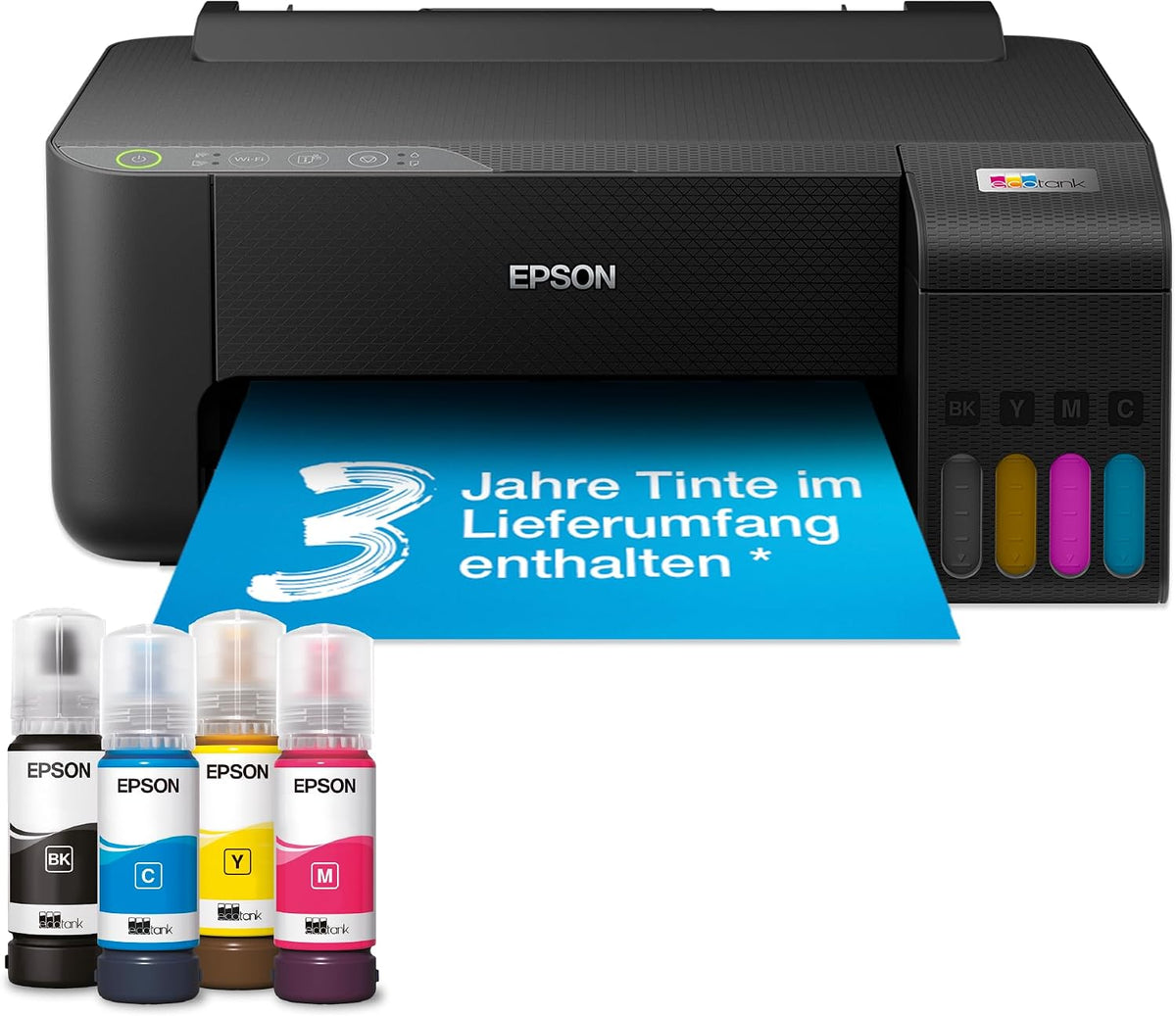 Epson EcoTank ET-1810 A4 Wi-Fi-inkttankprinter, met een meegeleverde voorraad inkt tot 3 jaar