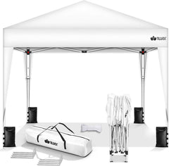 Partytent - Opvouwbaar - 3x3 m - Paviljoen - Easy up - Wit - Tillvex®