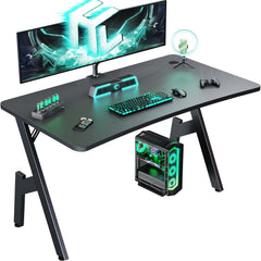 Gaming bureau - Gaming desk - Gaming tafel - 100x50 cm - Zwart - HLDIRECT