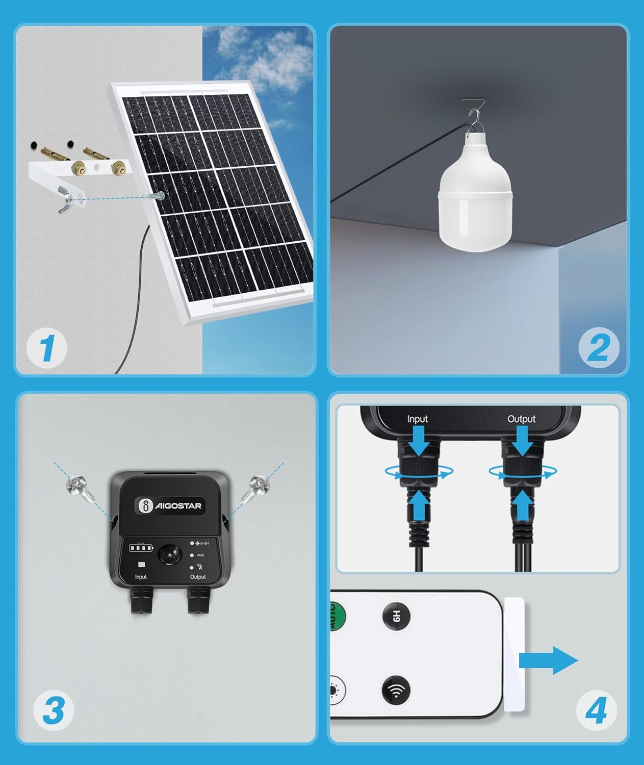 Solar Tuinverlichting - Buitenverlichting - Zonneenergie - Aigostar