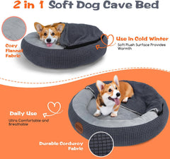Hondenmand - Hondenkussen - Hondenbed - Grijs - 66 cm - Nobleza