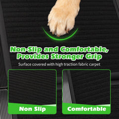 Hondenhelling voor de auto, inklapbaar, 170 cm, inklapbare hondenhelling met antislip oppervlak, hondenhelling voor SUV, vrachtwagen en outdoor trappen, stabiele helling voor grote en - Nobleza
