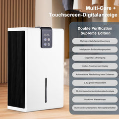 Luchtontvochtiger - Dehumidifier - Slaapkamer & Badkamer - Wit •