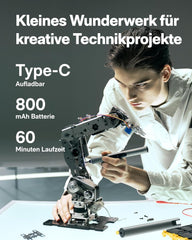 HOTO SNAPBLOQ™ S-A01 Mini-elektrische schroevendraaierset, magnetische precisieschroevendraaierset, 3 versnellingen, geschikt voor nauwkeurige reparaties van mobiele telefoon, laptops, brillen en