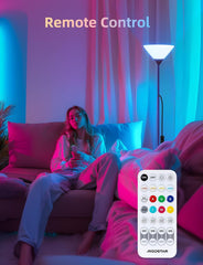 Vloerlamp - Staande lamp LED - 175 cm - Grijs - Aigostar •