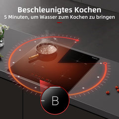 GASLAND Chef IH60BF 4 zones inductiekookplaat, 60 cm inductiekookplaat met sensor-touch-display, kinderbeveiliging, timer