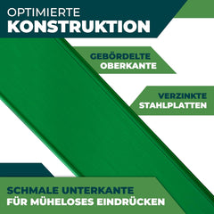 KESSER® Gazonrand - Tuinrand - 5 stuks - 100x14cm - Groen