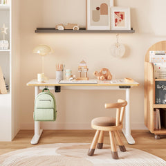 Zit sta bureau - Elektrisch - Verstelbaar - 120x60 cm - Wit - SK1W - SANODESK