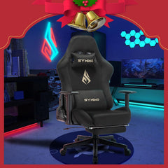 Ergonomische Bureaustoel -  Office Chair - Gamestoel - Volwassenen - Zwart - SYMINO •