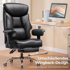 Ergonomische Bureaustoel -  Office Chair - Gamestoel - Volwassenen - Zwart - COMHOMA