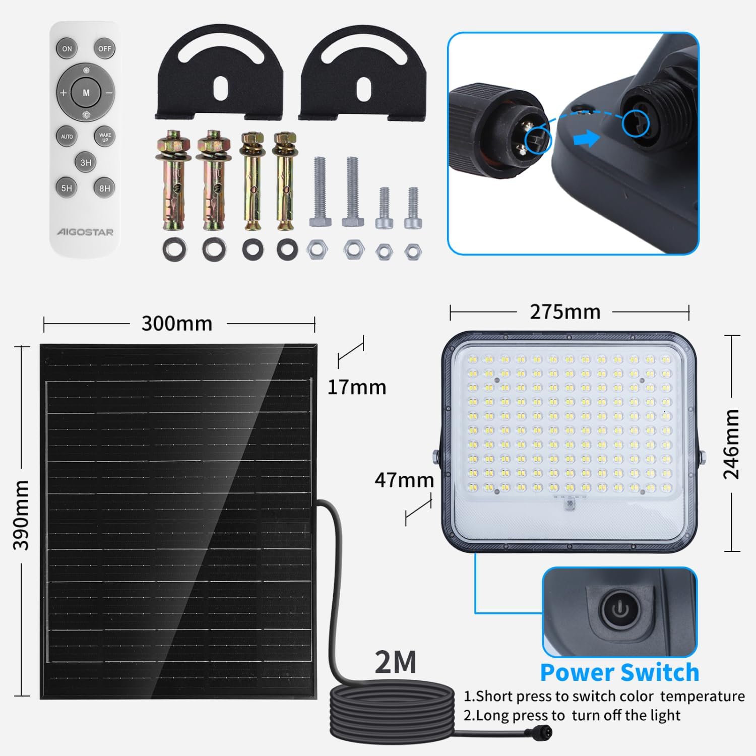 Solar Tuinverlichting - Buitenverlichting - Zonneenergie - Aigostar
