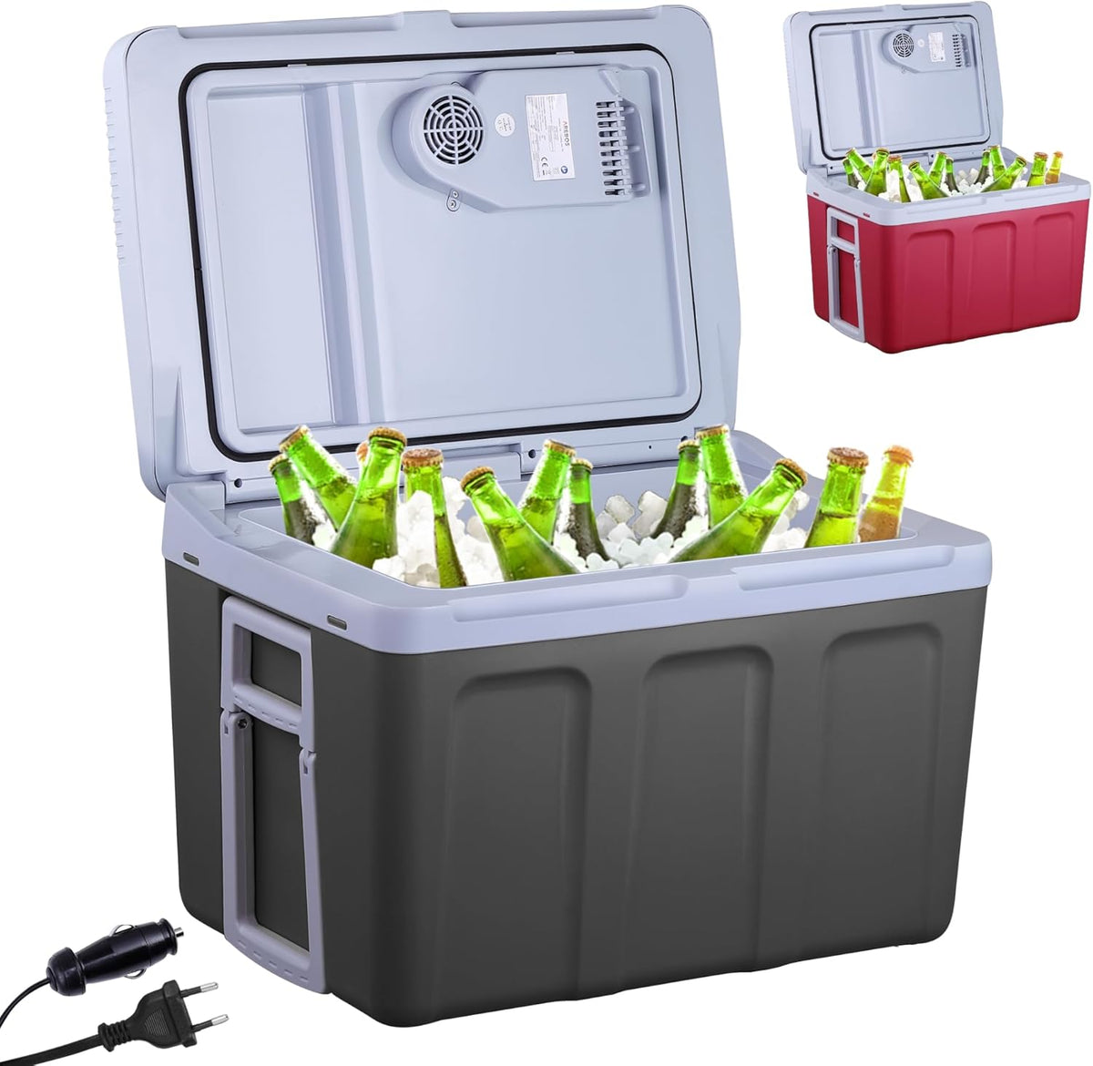 Koelbox Elektrisch – 12V en 230 volt - Coolbox - Frigobox - 40L – Antraciet