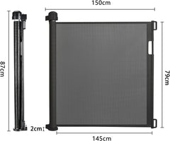 Oprolbaar Traphekje – Veiligheidshekje - Tot 150cm - Baby & Huisdier - Aufun