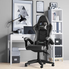 Ergonomische Bureaustoel -  Office Chair - Gamestoel - Volwassenen - Grijs/Zwart