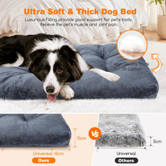 Hondenmand - Hondenkussen - Hondenbed - Donkergrijs - 110x73 cm - Nobleza •