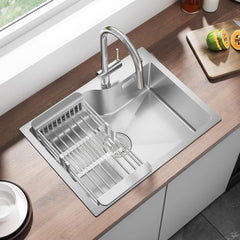 Spoelbak - Wasbak - Keuken - Graniet - 60x45 cm - Zilver - CECIPA