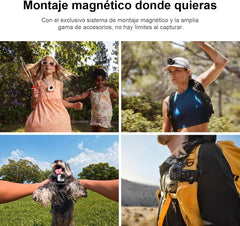 Insta360 GO Ultra Standard Bundle Arctisch Wit - Kleine 4K-camera, handsfree, lichtgewicht en draagbaar, lage helderheid, overal te monteren, FlowState-stabilisatie, 200 minuten batterijduur