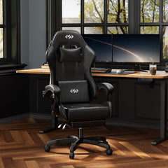 Ergonomische Bureaustoel -  Office Chair - Gamestoel - Volwassenen - Zwart - HLDIRECT